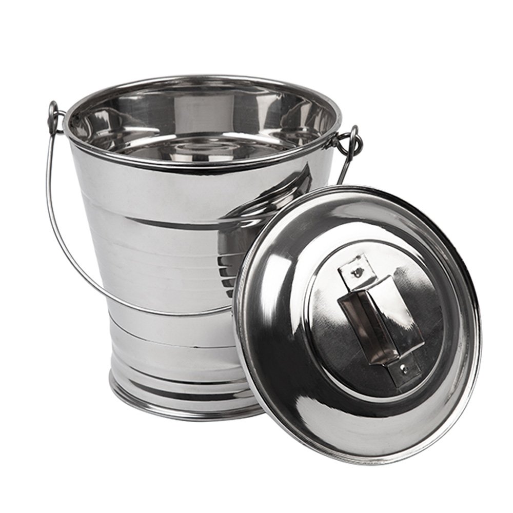 Stainless Steel Thukku Moodi Bucket Rathna Stores