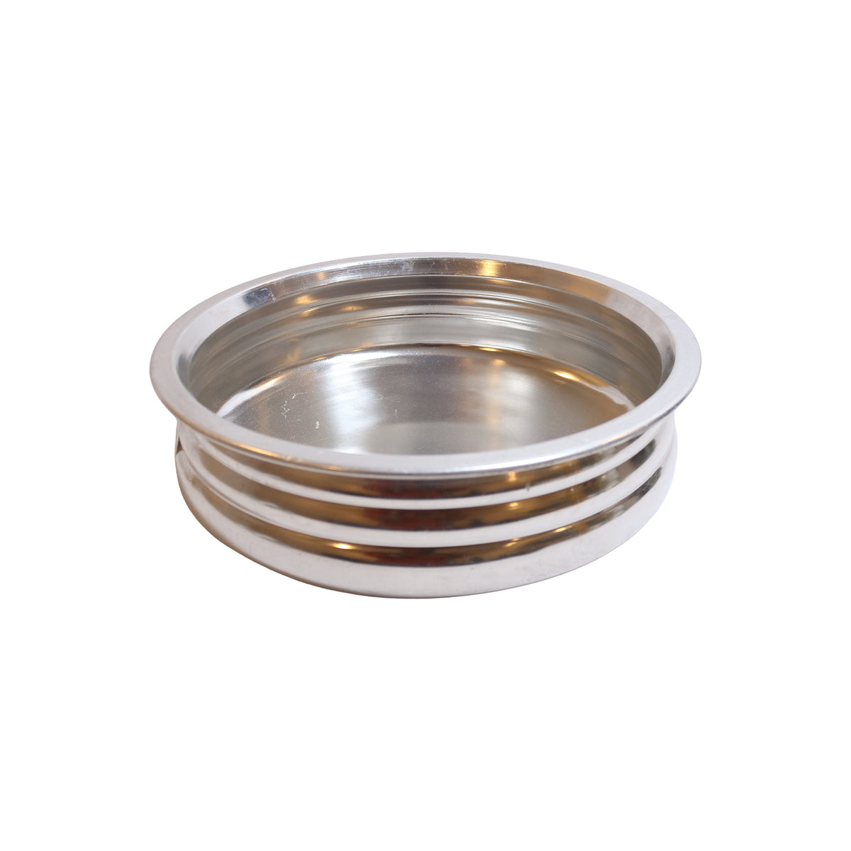 Aluminium Bowl with Embossed Ridge Design, image 1