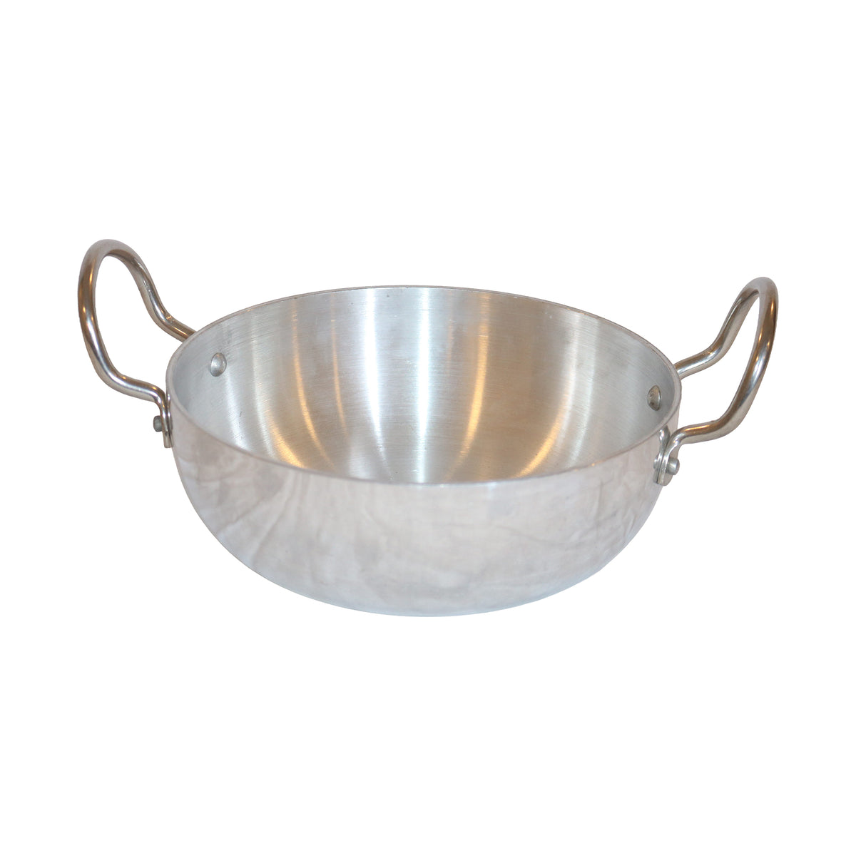Aluminium Kadai with Satin-Brushed Interior, image 1