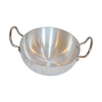 Aluminium Kadai with Satin-Brushed Interior, image 2