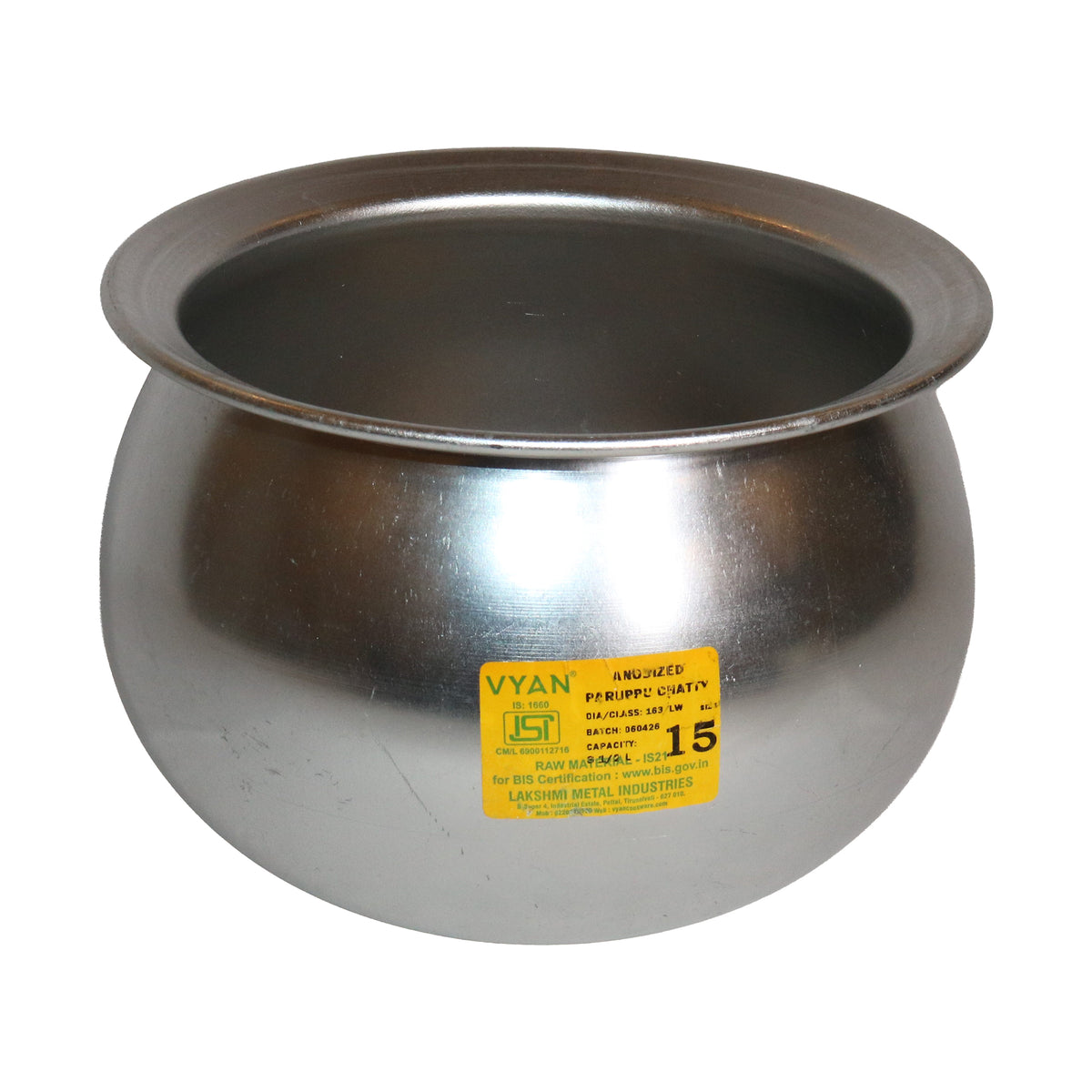 Aluminium Paruppu Chetty Pot, image 1