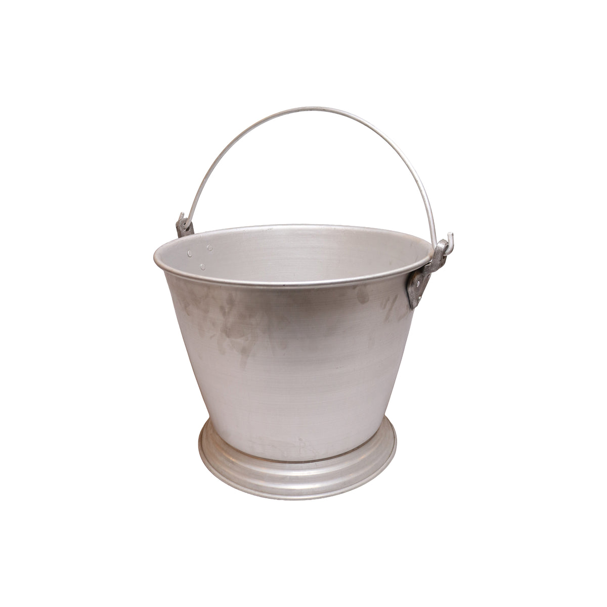 Aluminum Bucket with Wire Handle, image 1