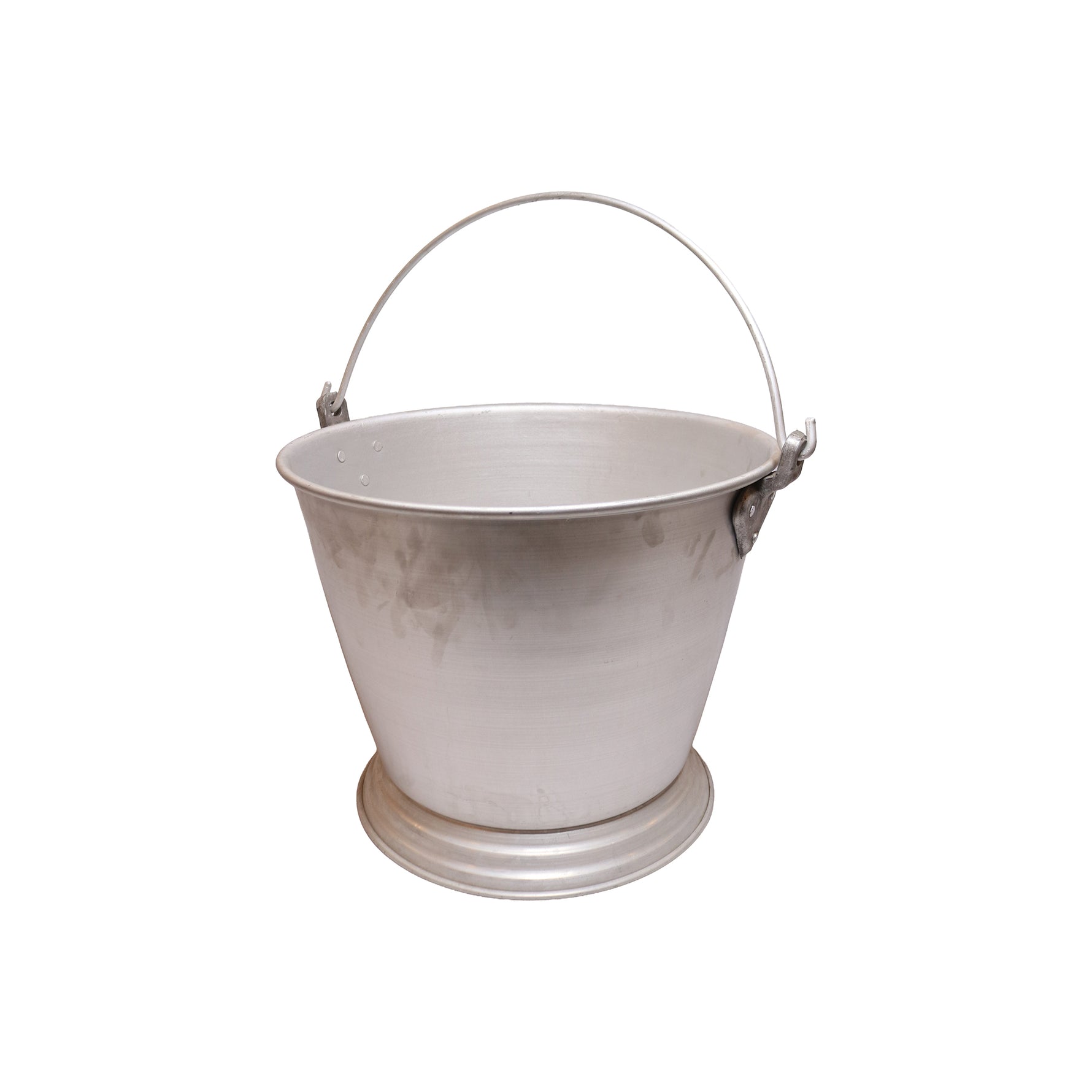Aluminum Bucket with Wire Handle, image 1