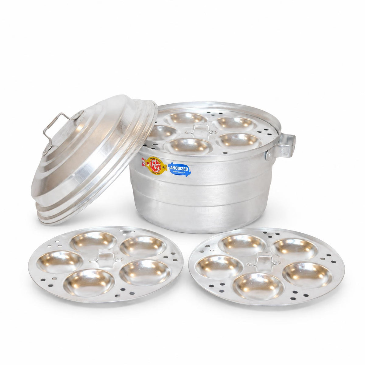 Aluminum Idli Cooker, image 1