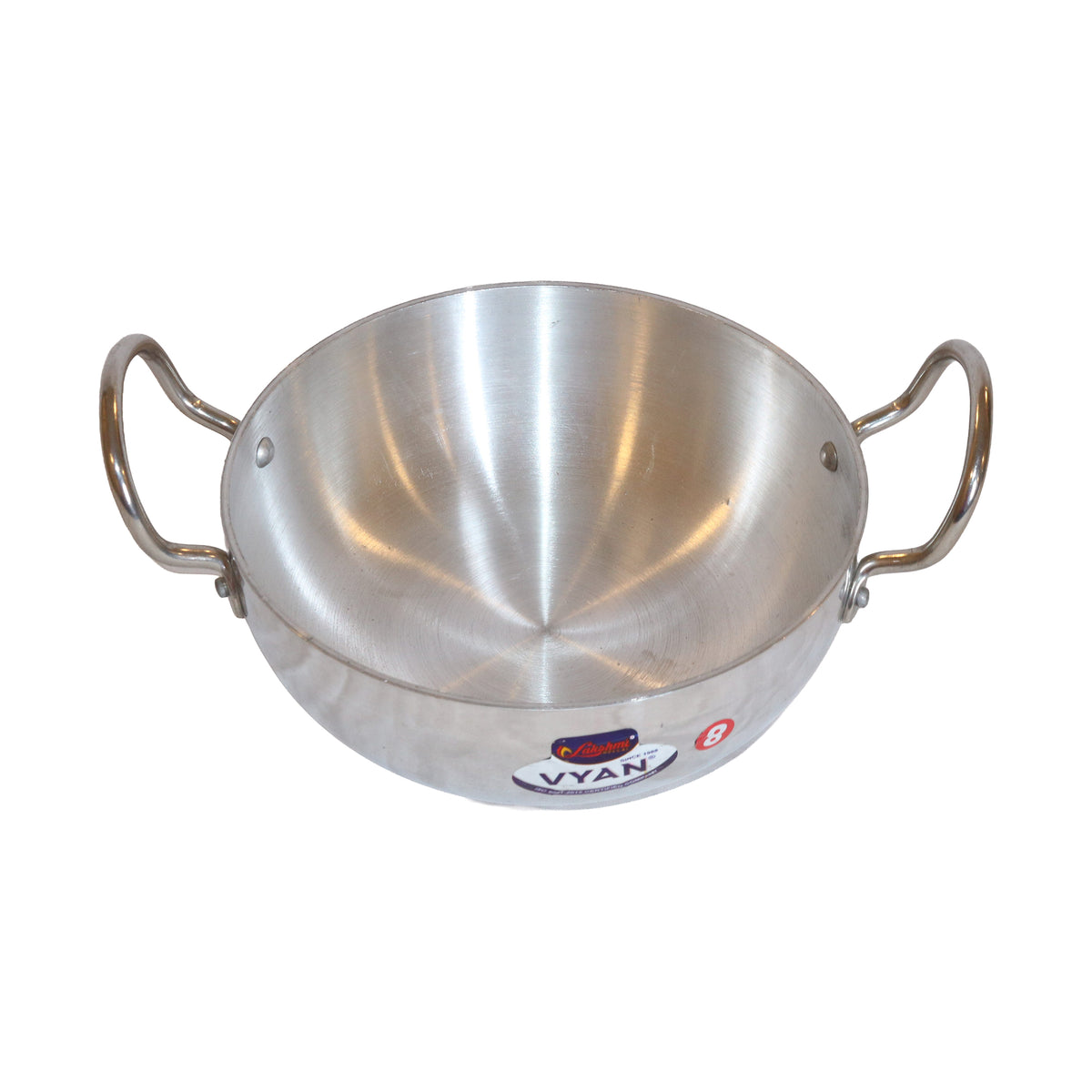 Aluminum Kadai with Riveted Handles, image 2