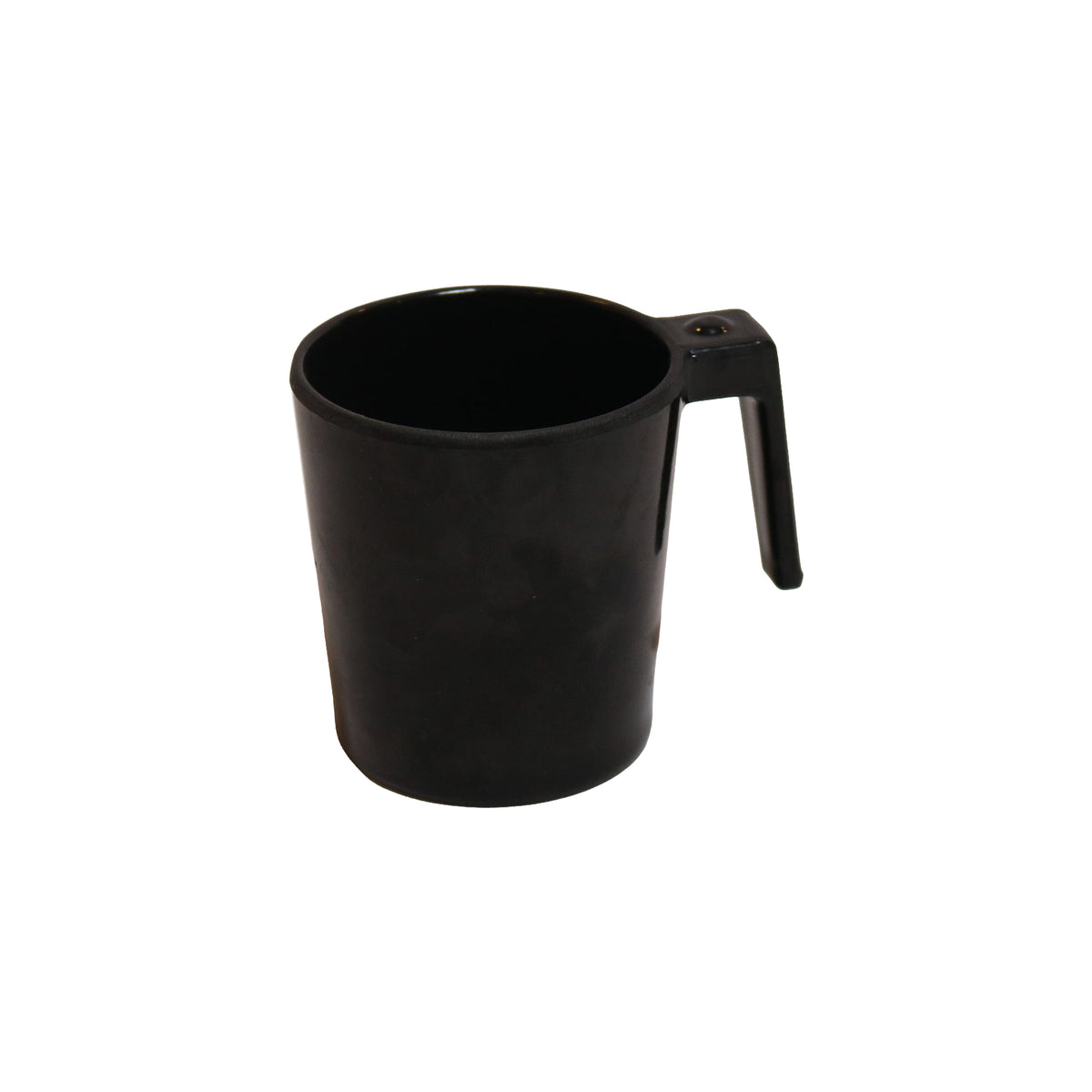Black Plastic Measuring Cup with Angular Handle, image 1