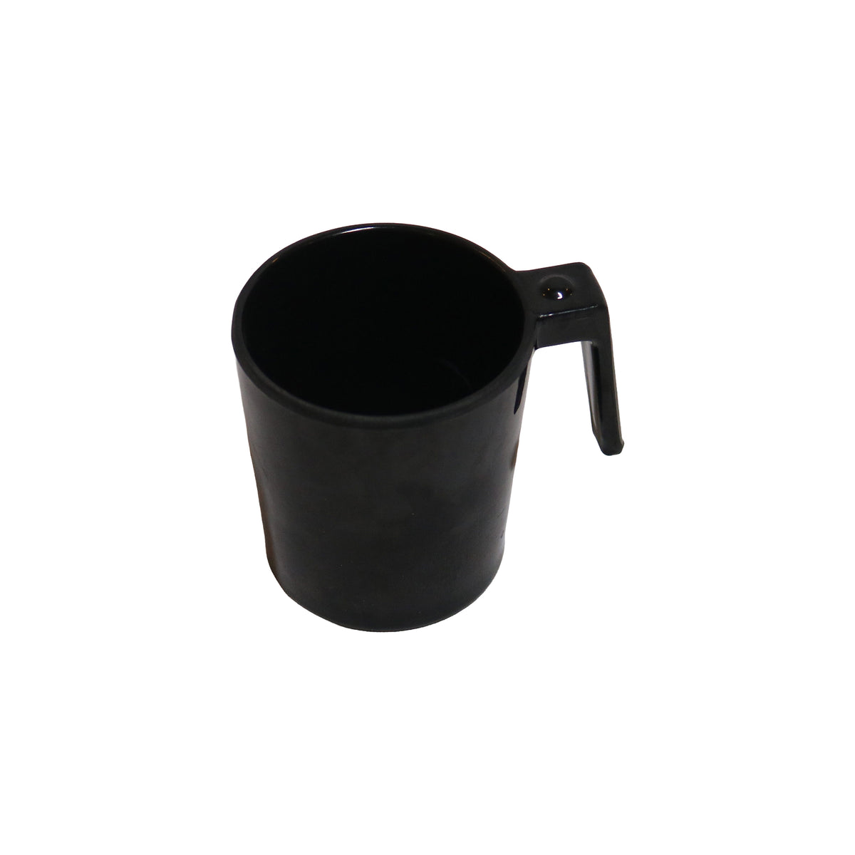 Black Plastic Measuring Cup with Angular Handle, image 2