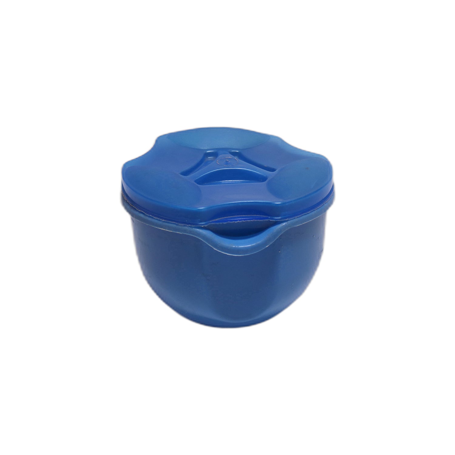 Blue Plastic Bowl with Snap-On Lid, image 1