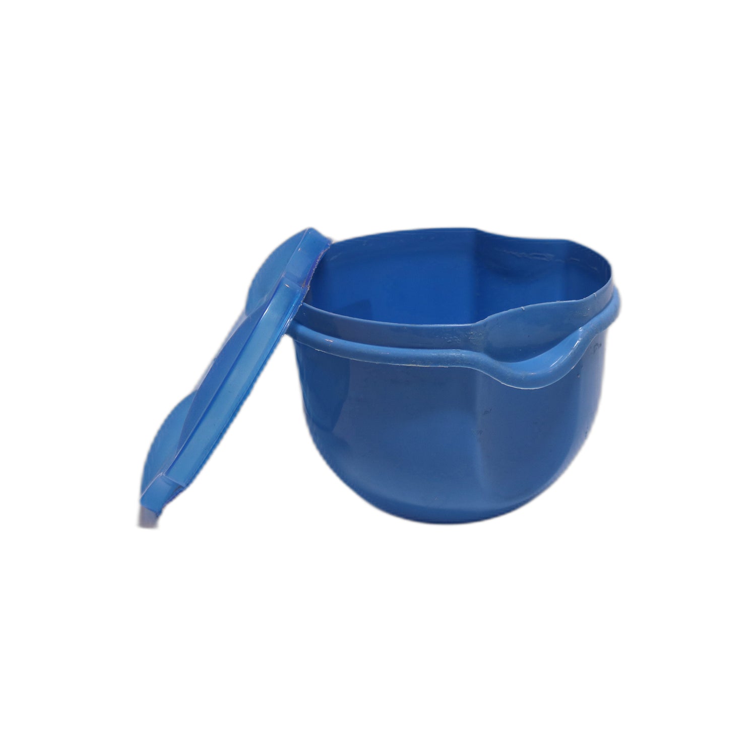 Blue Plastic Bowl with Snap-On Lid, image 2