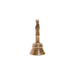 Brass Bell with Seated Animal Finial, image 1