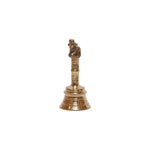 Brass Bell with Seated Animal Finial, image 2