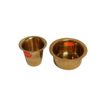 Brass Coffee Dabara & Glass Set, image 3