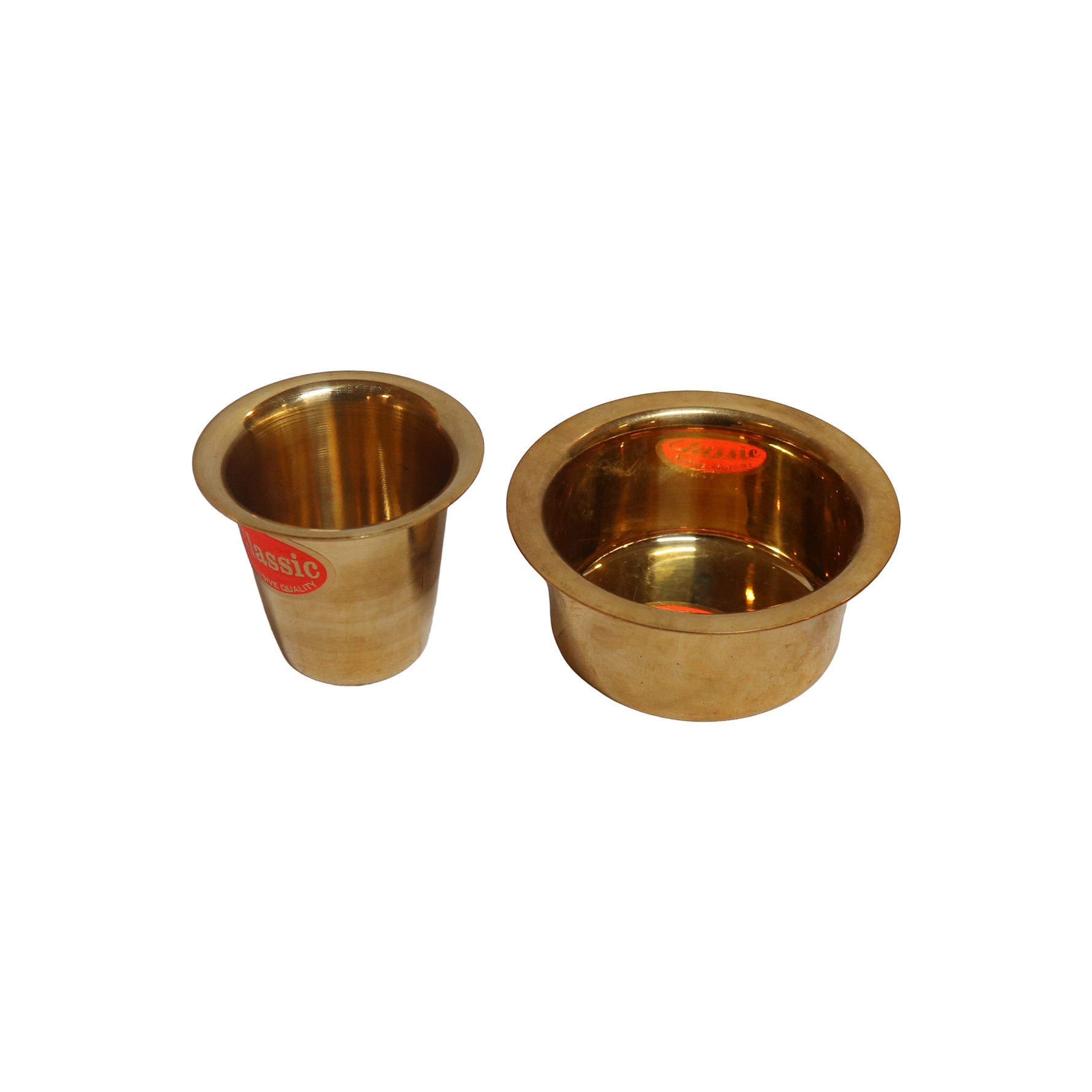 Brass Coffee Dabara & Glass Set, image 3