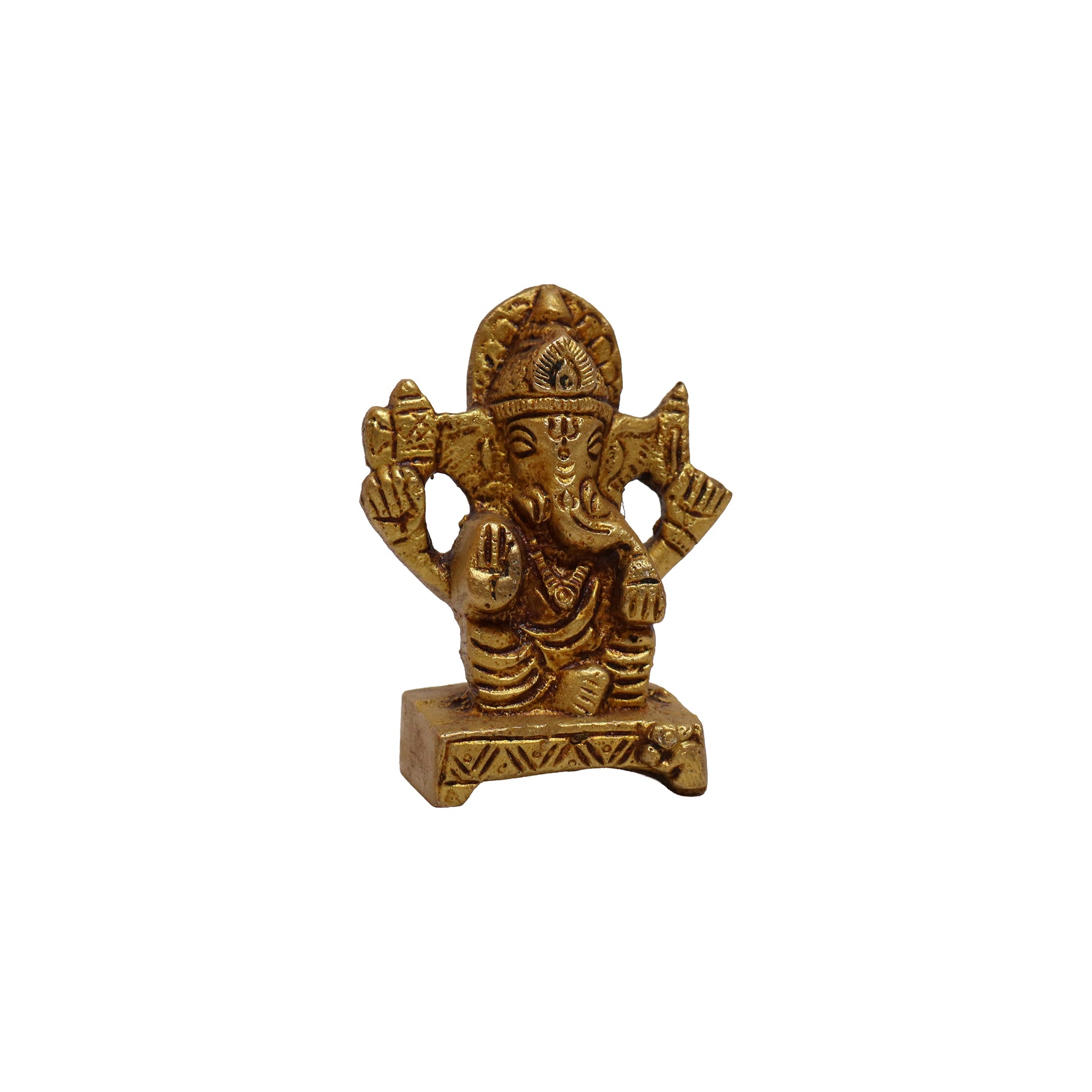 Brass Ganesha Vigraham, image 1