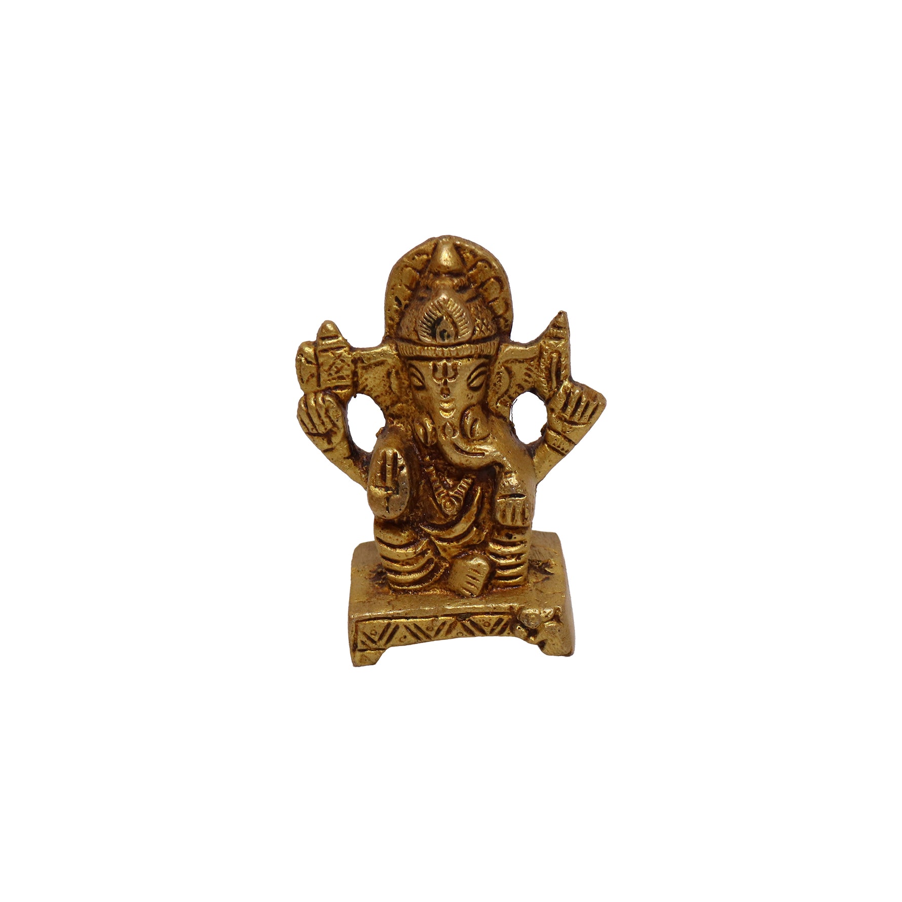 Brass Ganesha Vigraham, image 3
