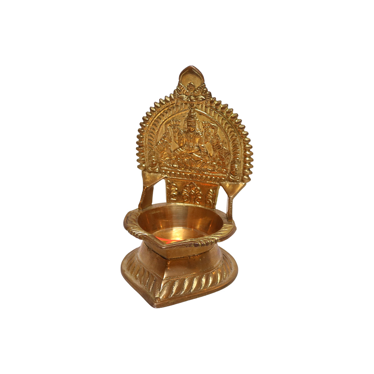 Brass Kamatchi Vilakku, image 2