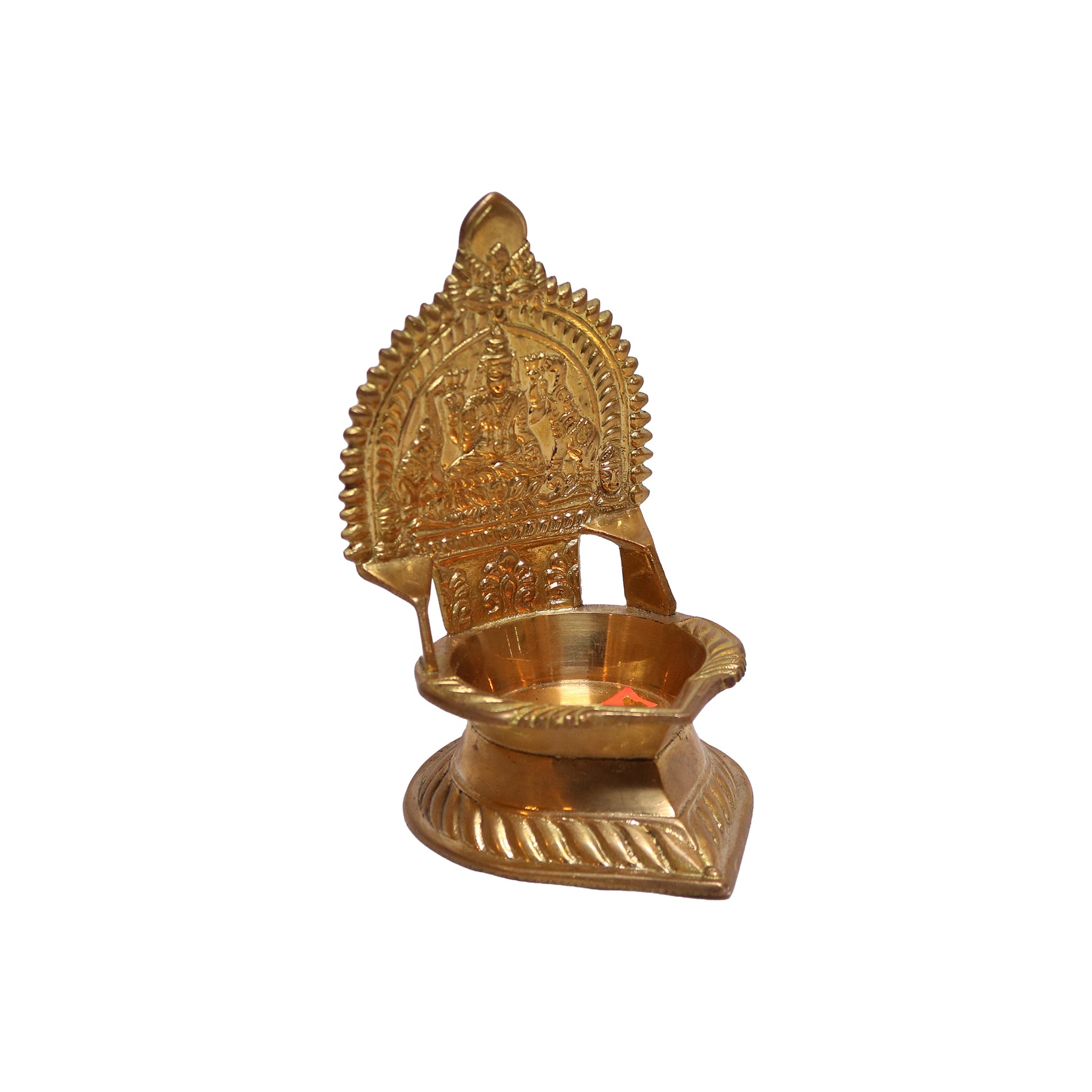 Brass Kamatchi Vilakku, image 3