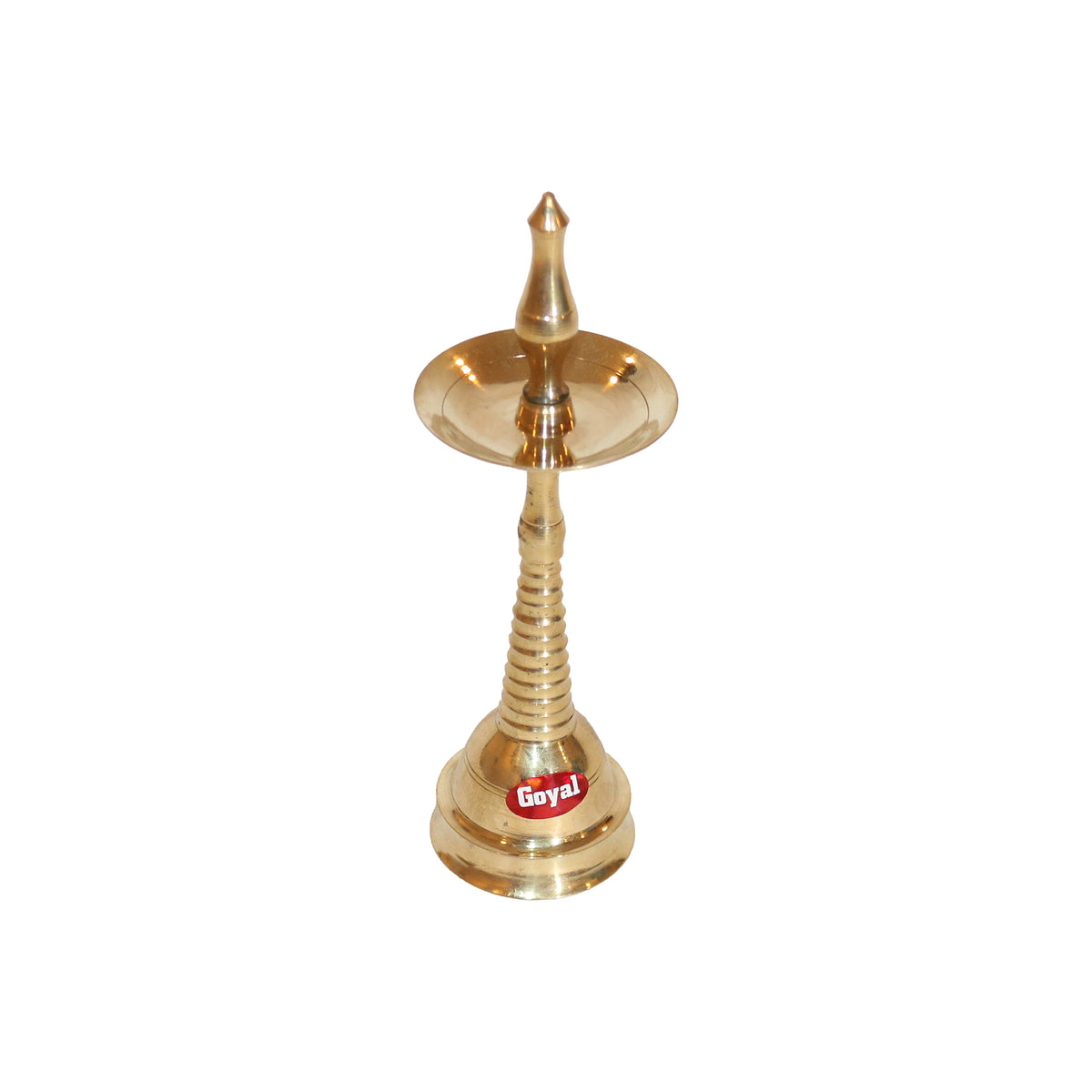 Brass Kerala Kuthu Vilaku Oil Lamp, image 1