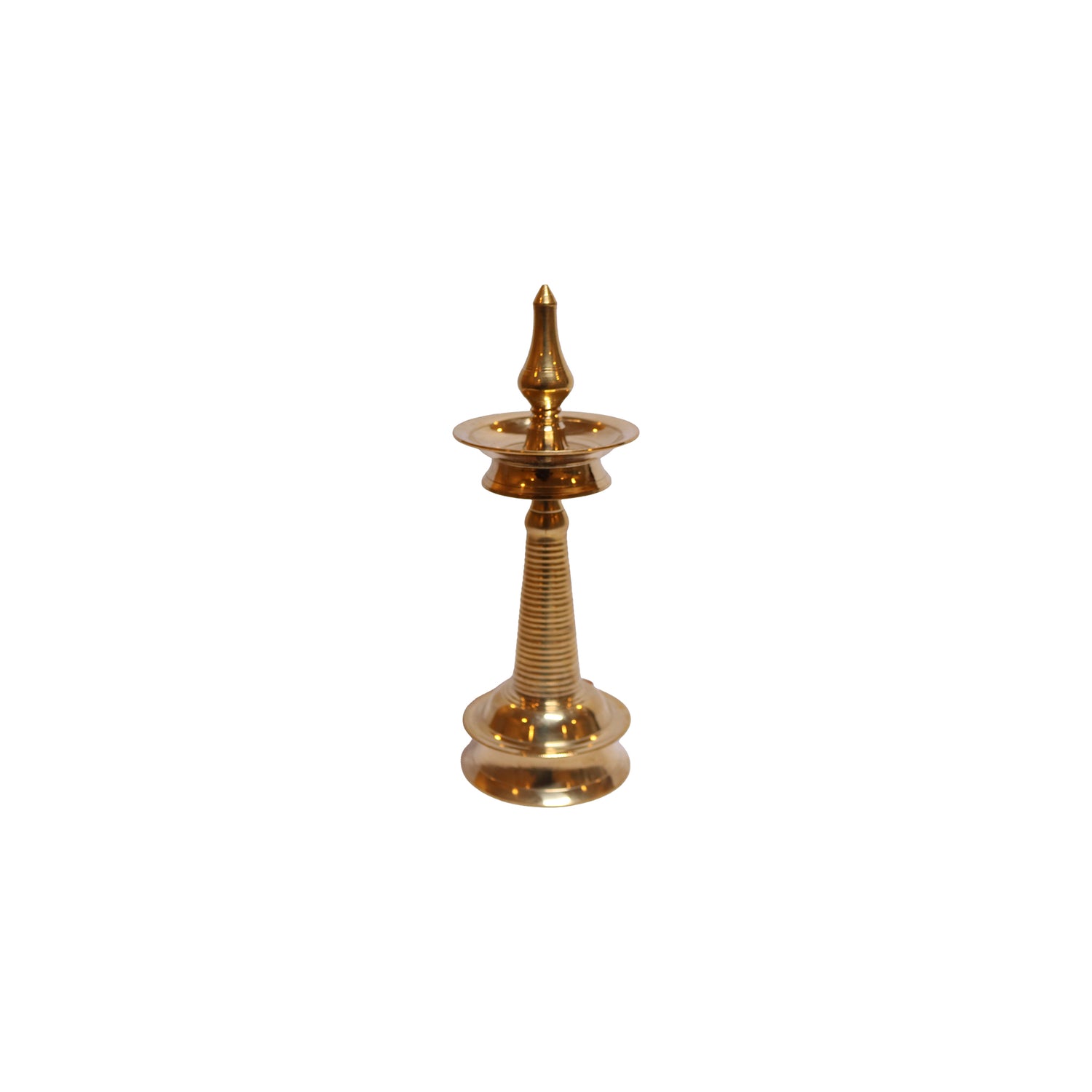 Brass Kerala Kuthu Vilaku Oil Lamp, image 1