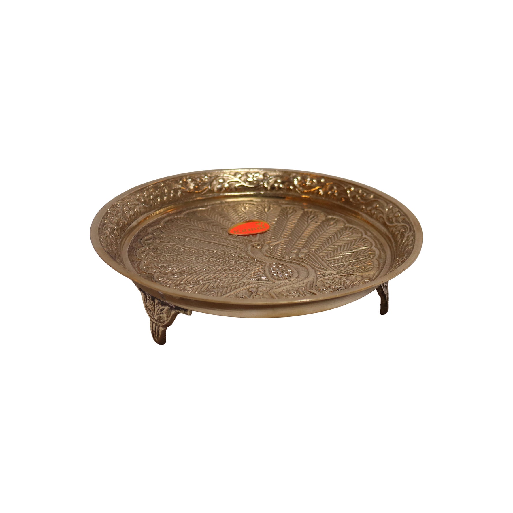 Brass Mukkali Tray, image 1