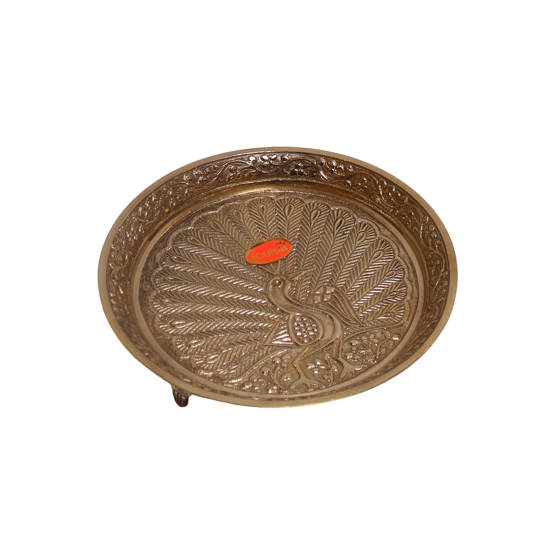 Brass Mukkali Tray, image 2