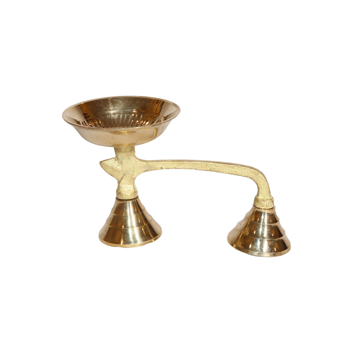 Brass Oil Lamp Thoopakal, image 1