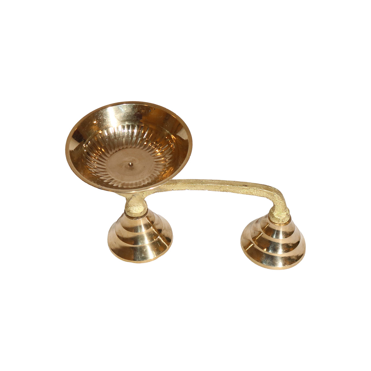 Brass Oil Lamp Thoopakal, image 2