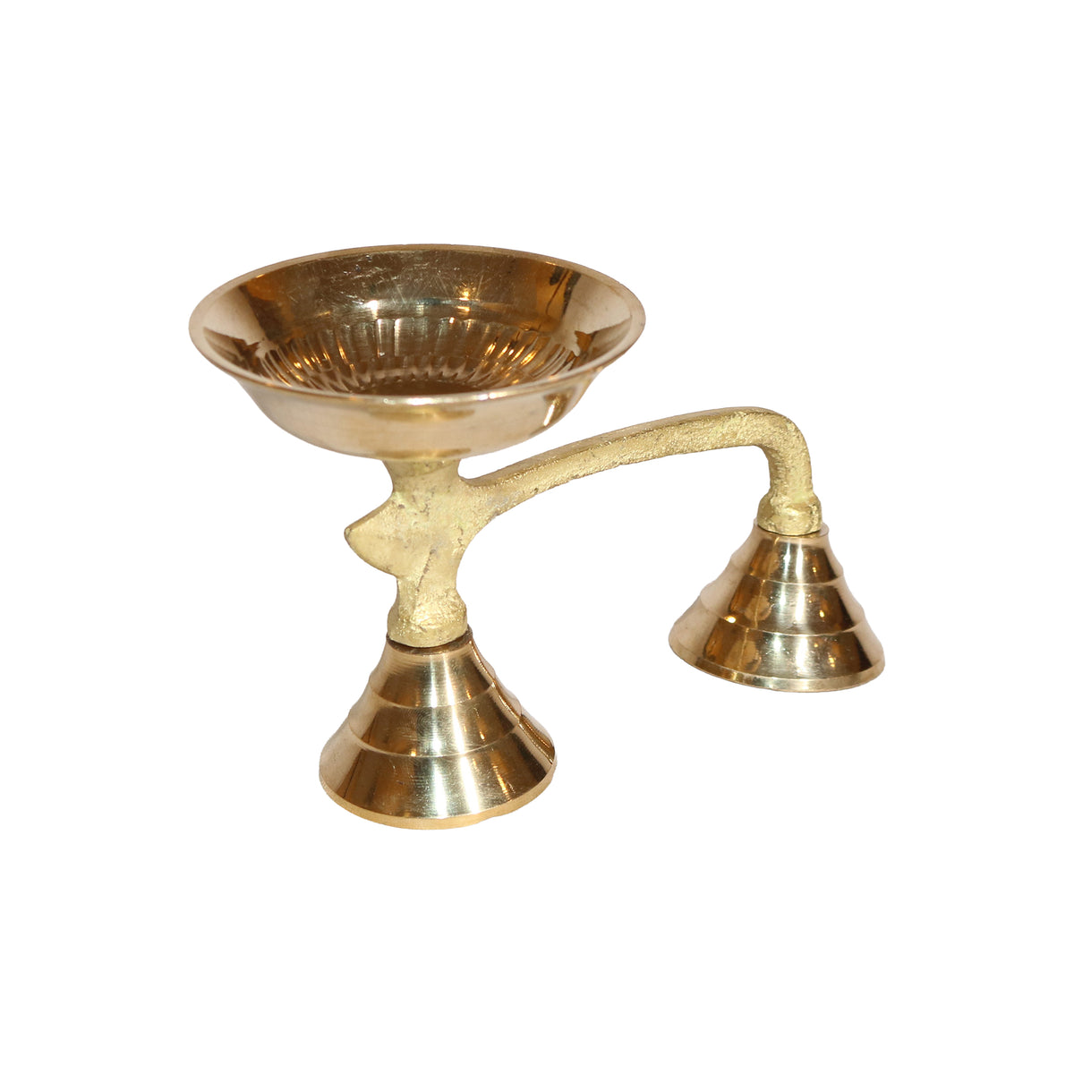 Brass Oil Lamp Thoopakal, image 3