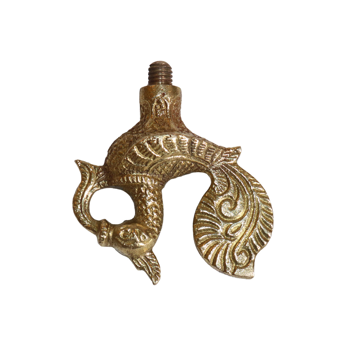 Brass Rooster Lamp Finial, image 3