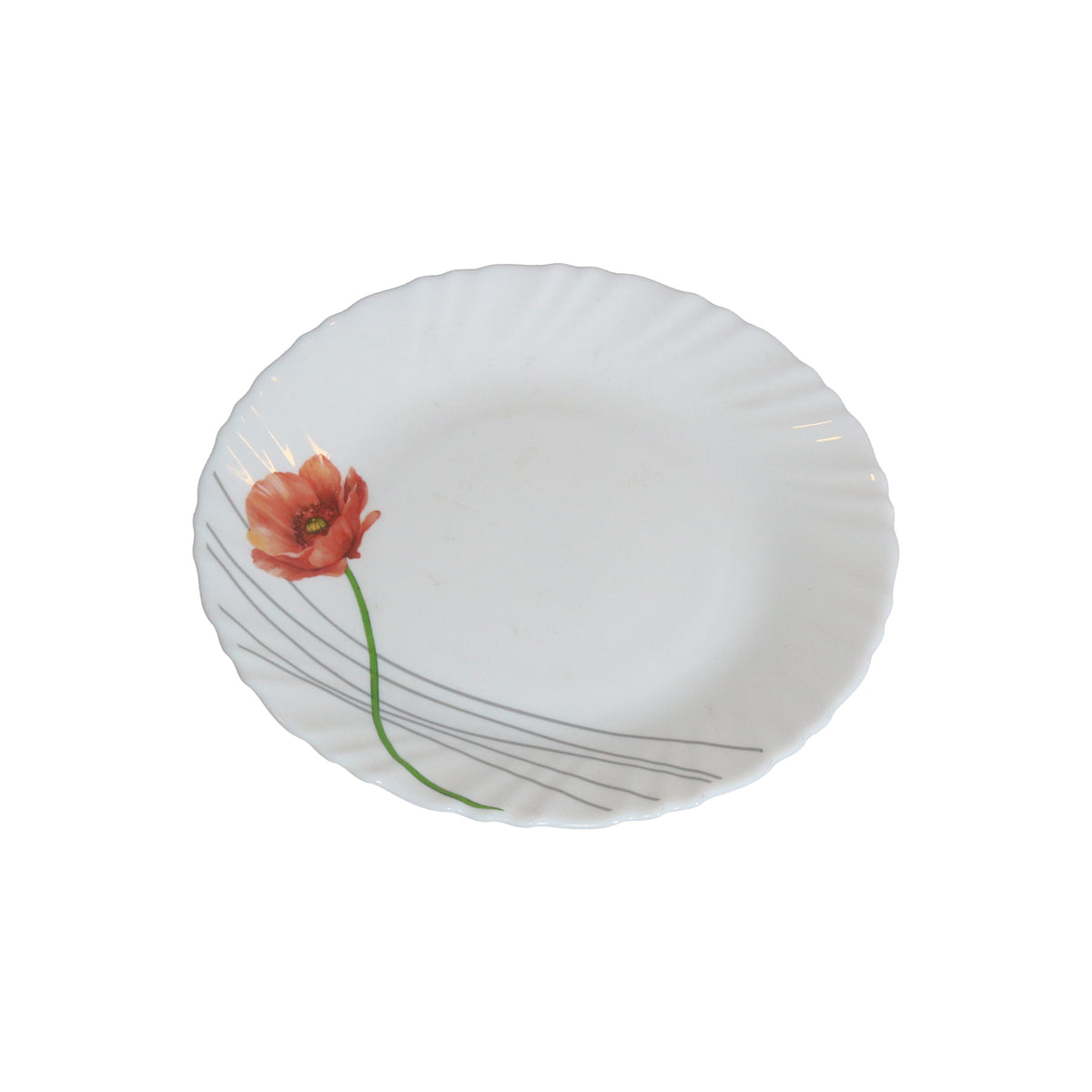 Ceramic Quarter Plate with Scalloped Edge, image 2