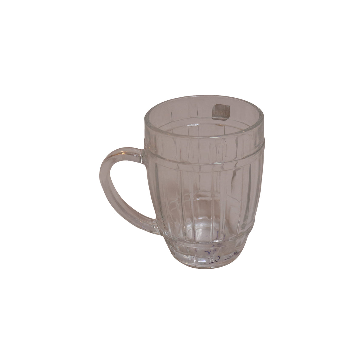Clear Glass Barrel Mug, image 1
