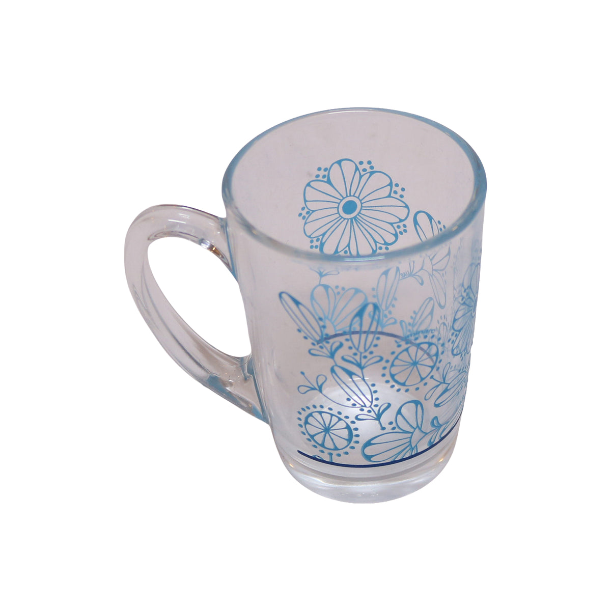 Clear Glass Tumbler with Curved Handle, image 2