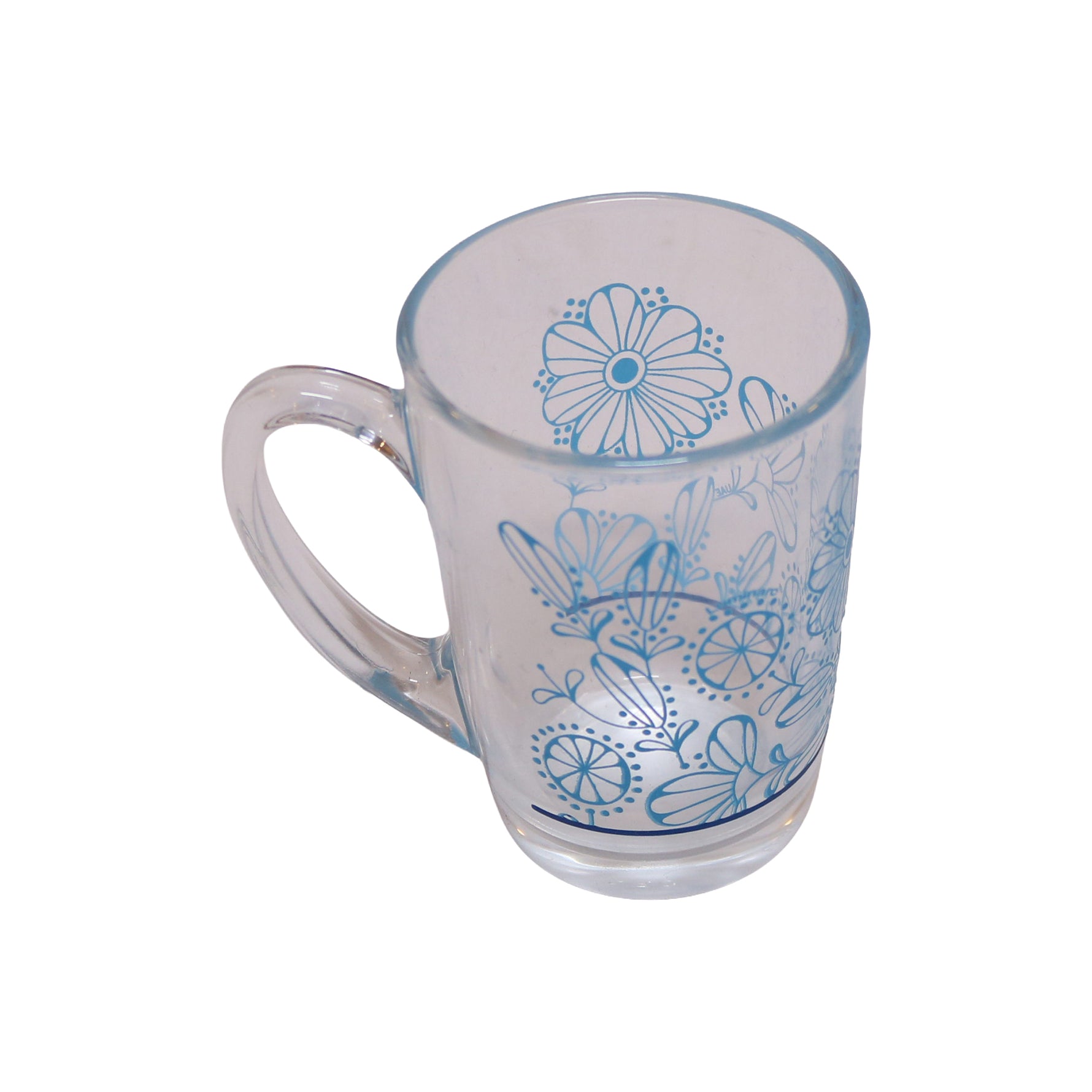 Clear Glass Tumbler with Curved Handle, image 2