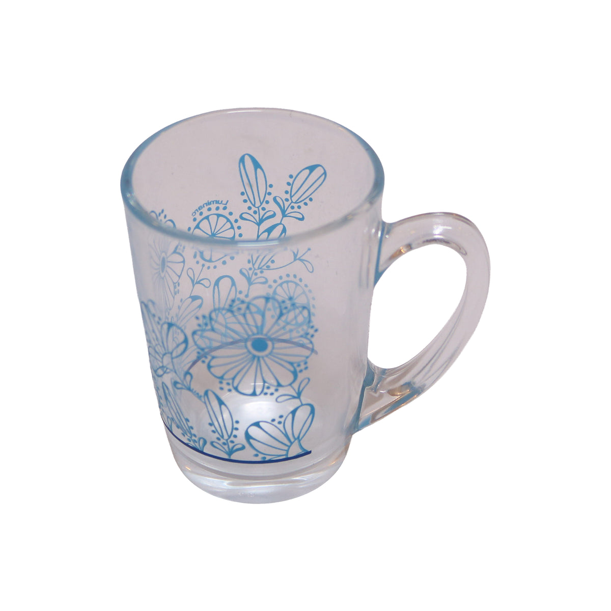 Clear Glass Tumbler with Curved Handle, image 3
