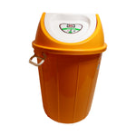 Dil Decoplast 50 Litre Orange Plastic Swing Bin, image 1