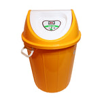Dil Decoplast 50 Litre Orange Plastic Swing Bin, image 4