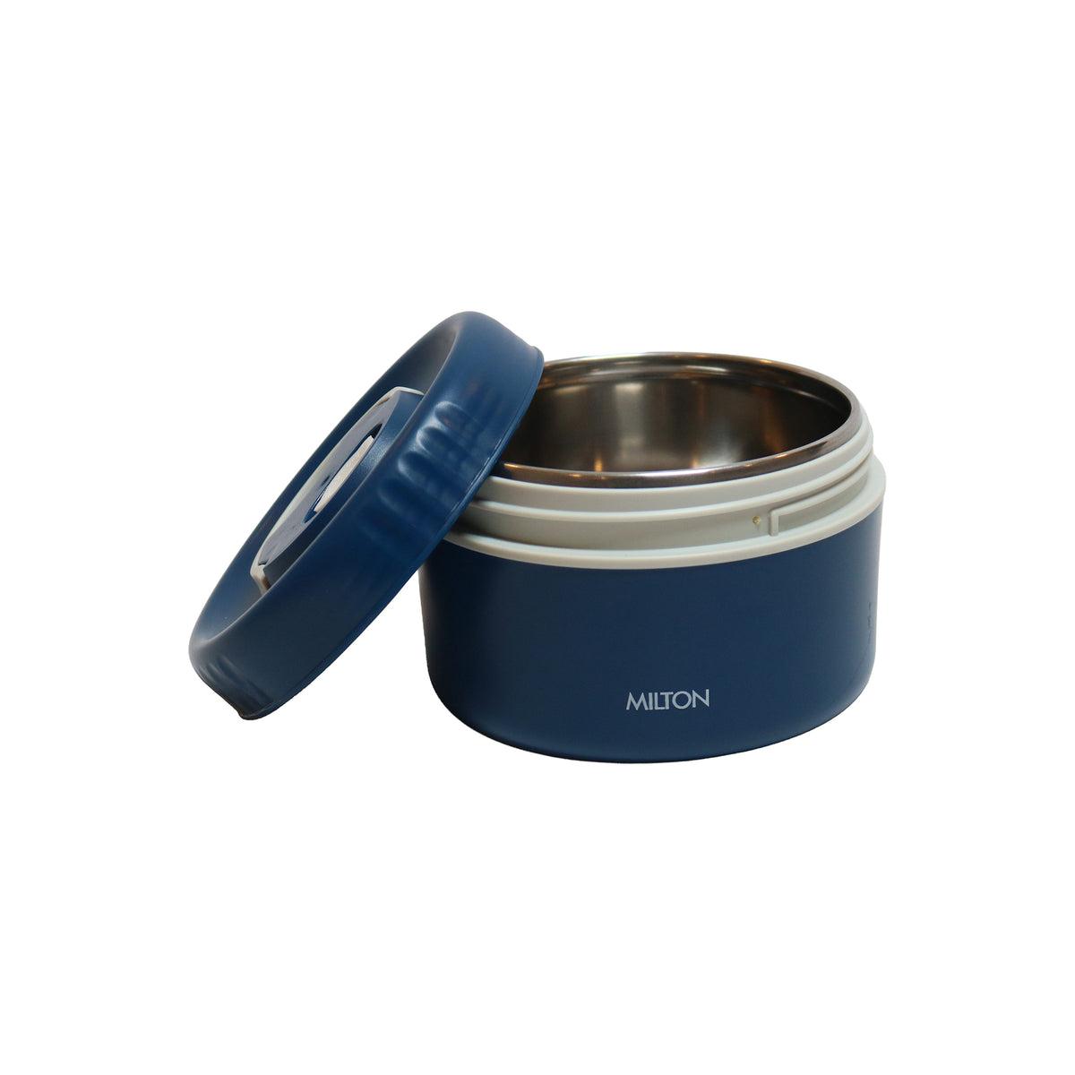 Milton Dark Blue Plastic Tumbler with Folding Handle Lid, image 3