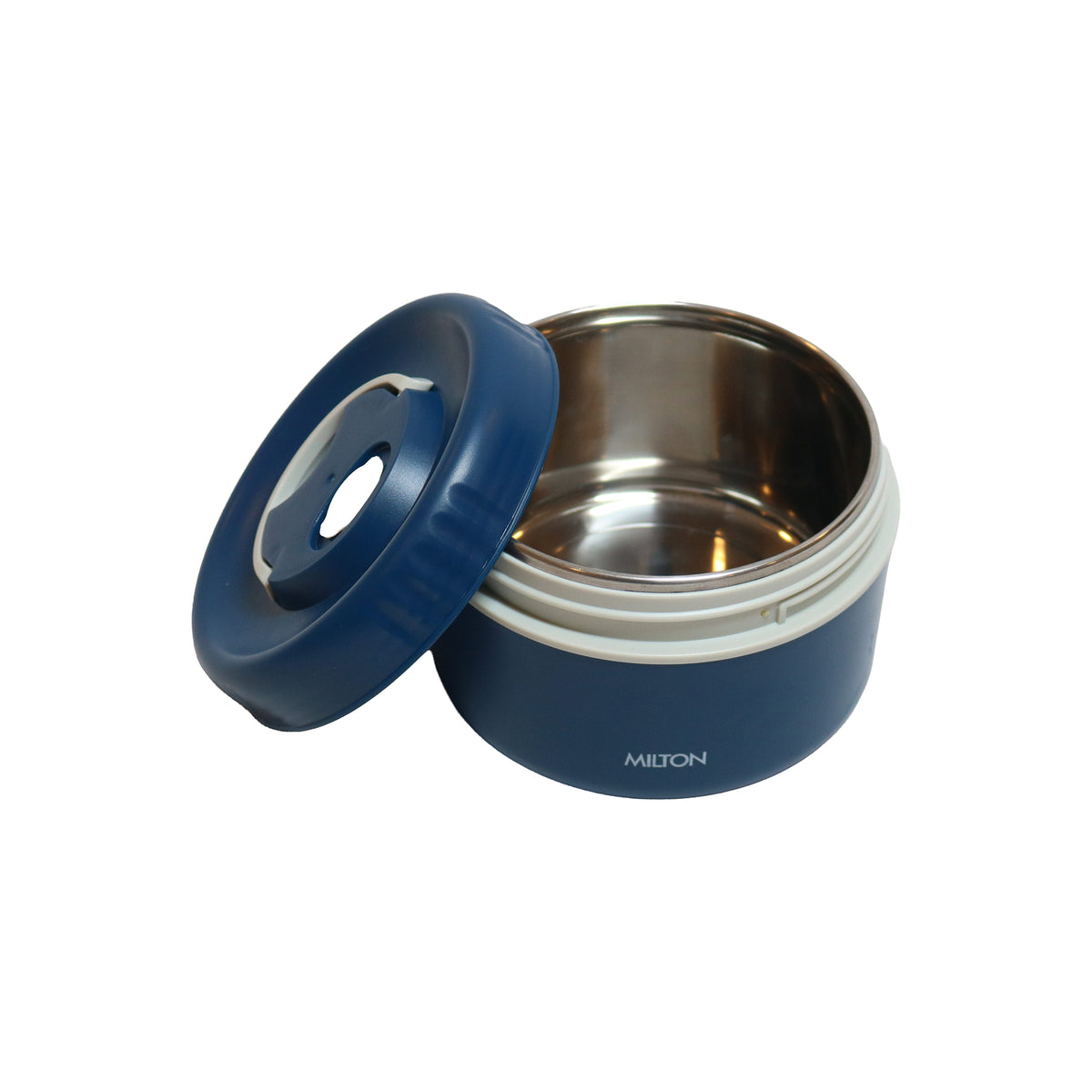 Milton Dark Blue Plastic Tumbler with Folding Handle Lid, image 4