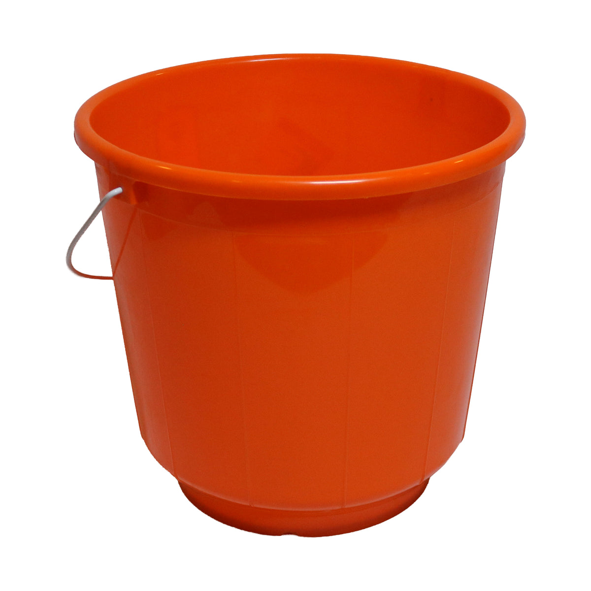 Orange Plastic Bucket, image 1