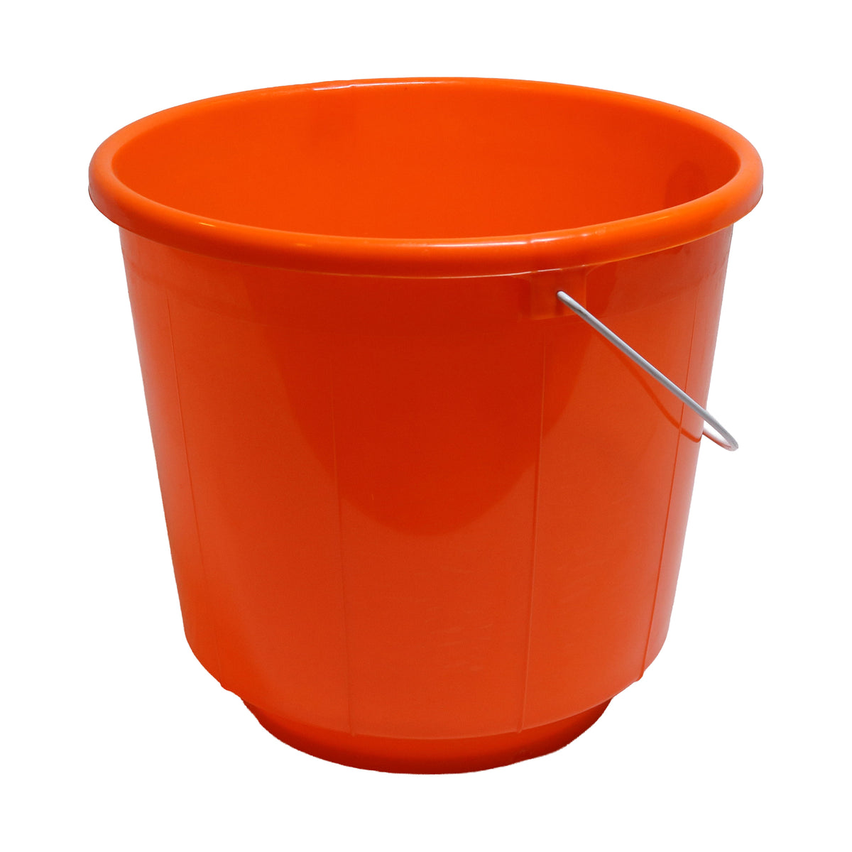 Orange Plastic Bucket, image 1