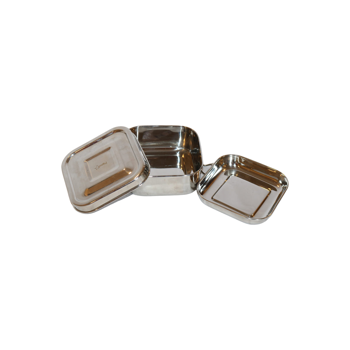 Pigeon Stainless Steel Square Lunch Box, image 3