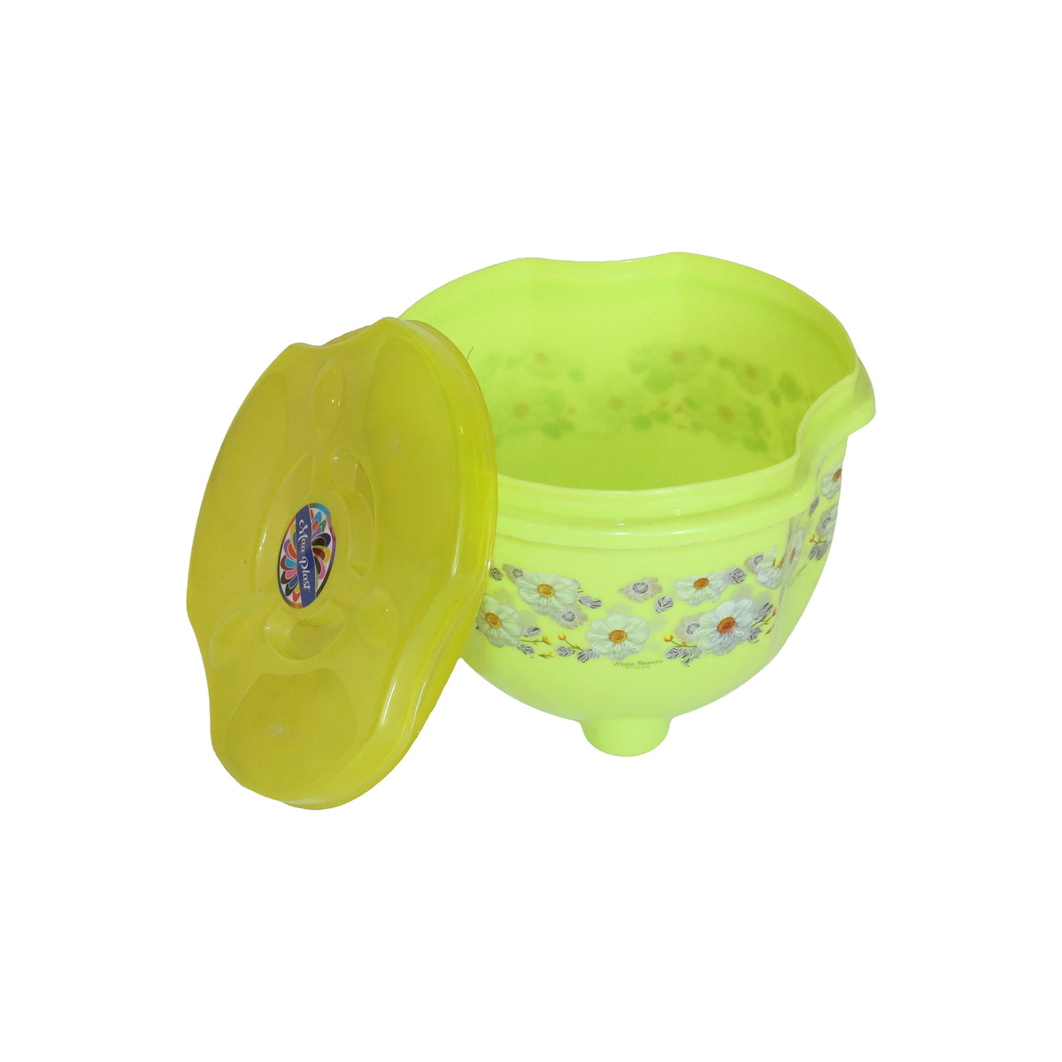 Plastic Storage Box with Floral Daisy Print, image 3