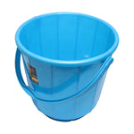 Plastic Water Bucket with Ribbed Design, image 3