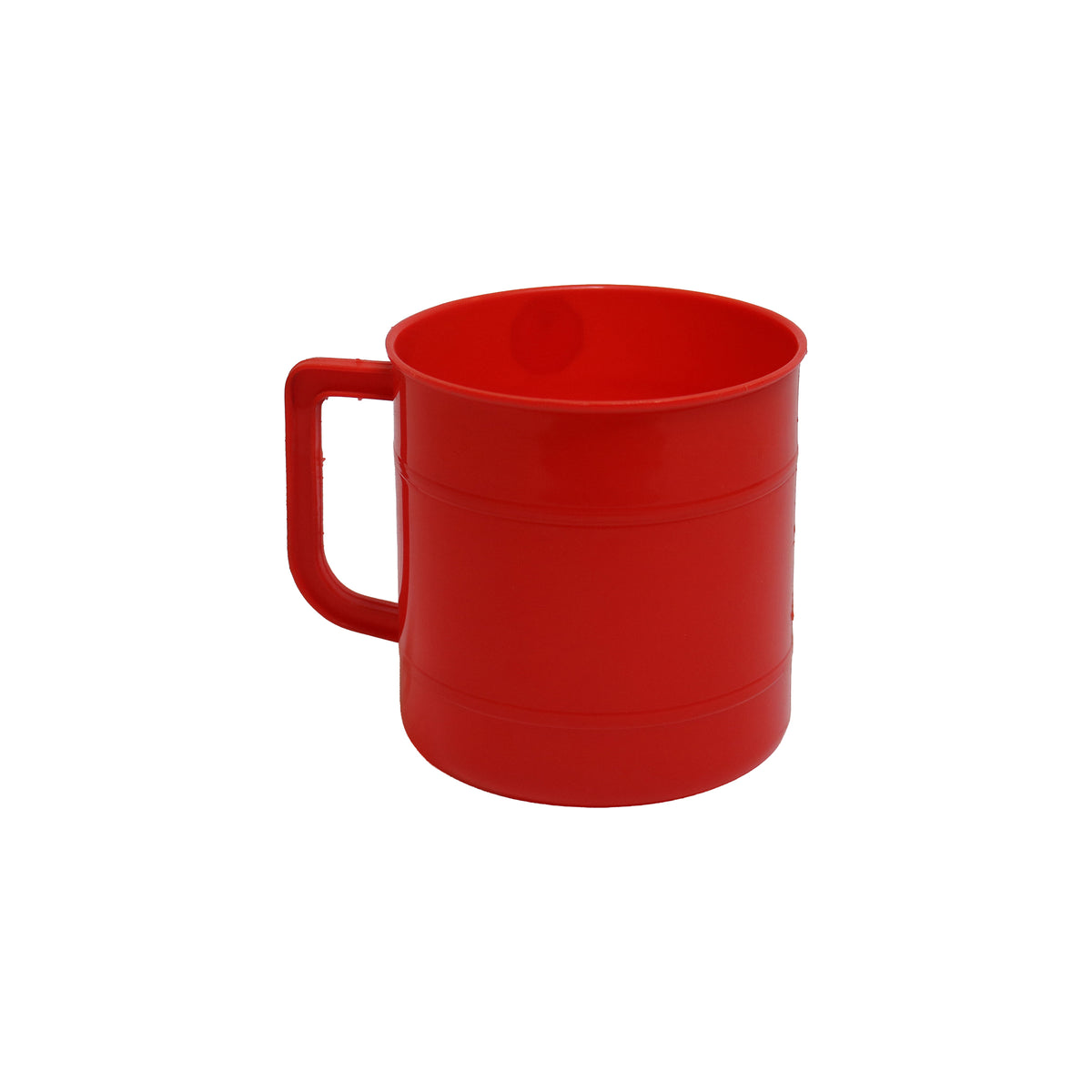 Red Plastic Mug with Veer Print, image 1