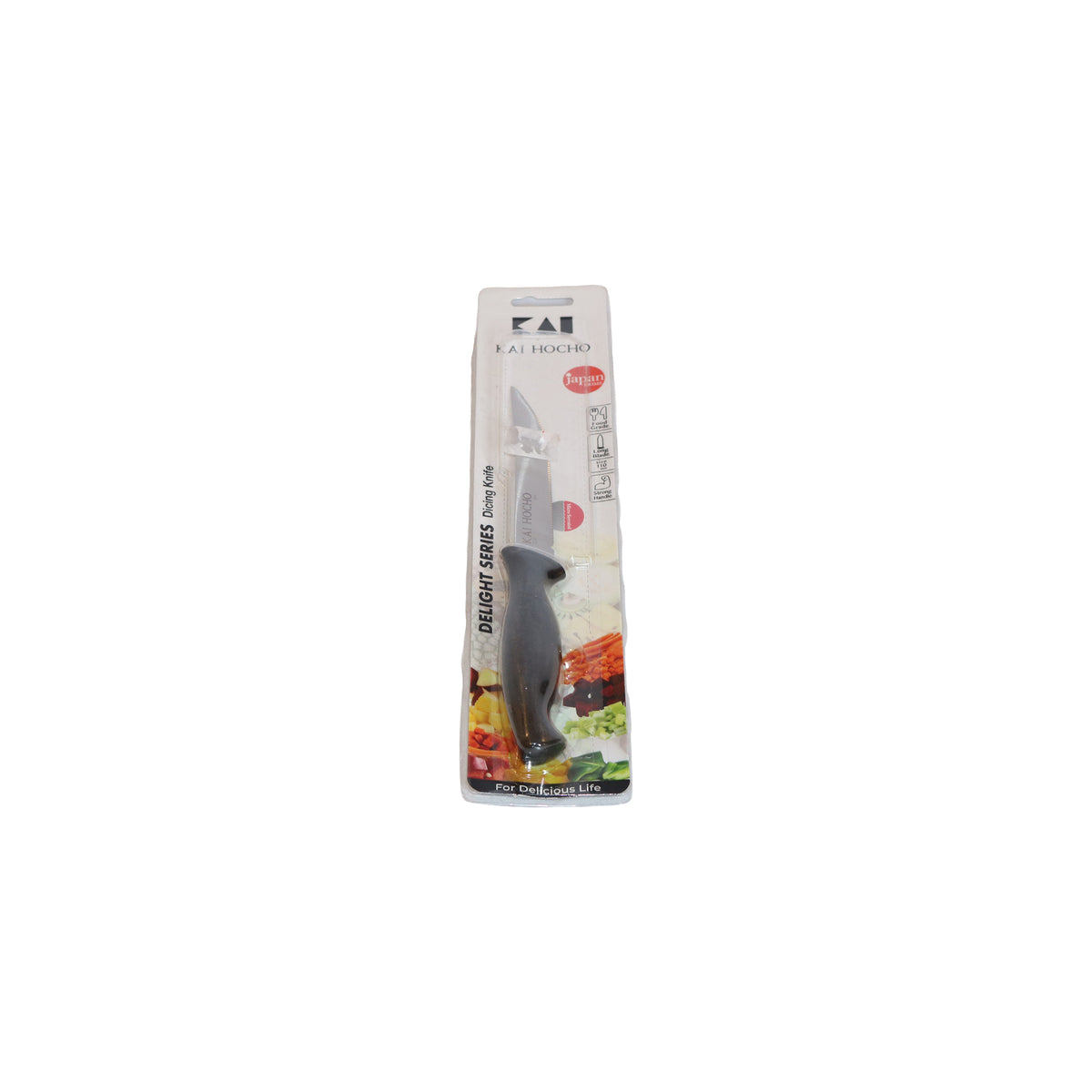Serrated Dicing Knife with Matte Black Handle, image 3