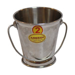 Stainless Steel Baby Bucket with Dual Side Handles, image 1