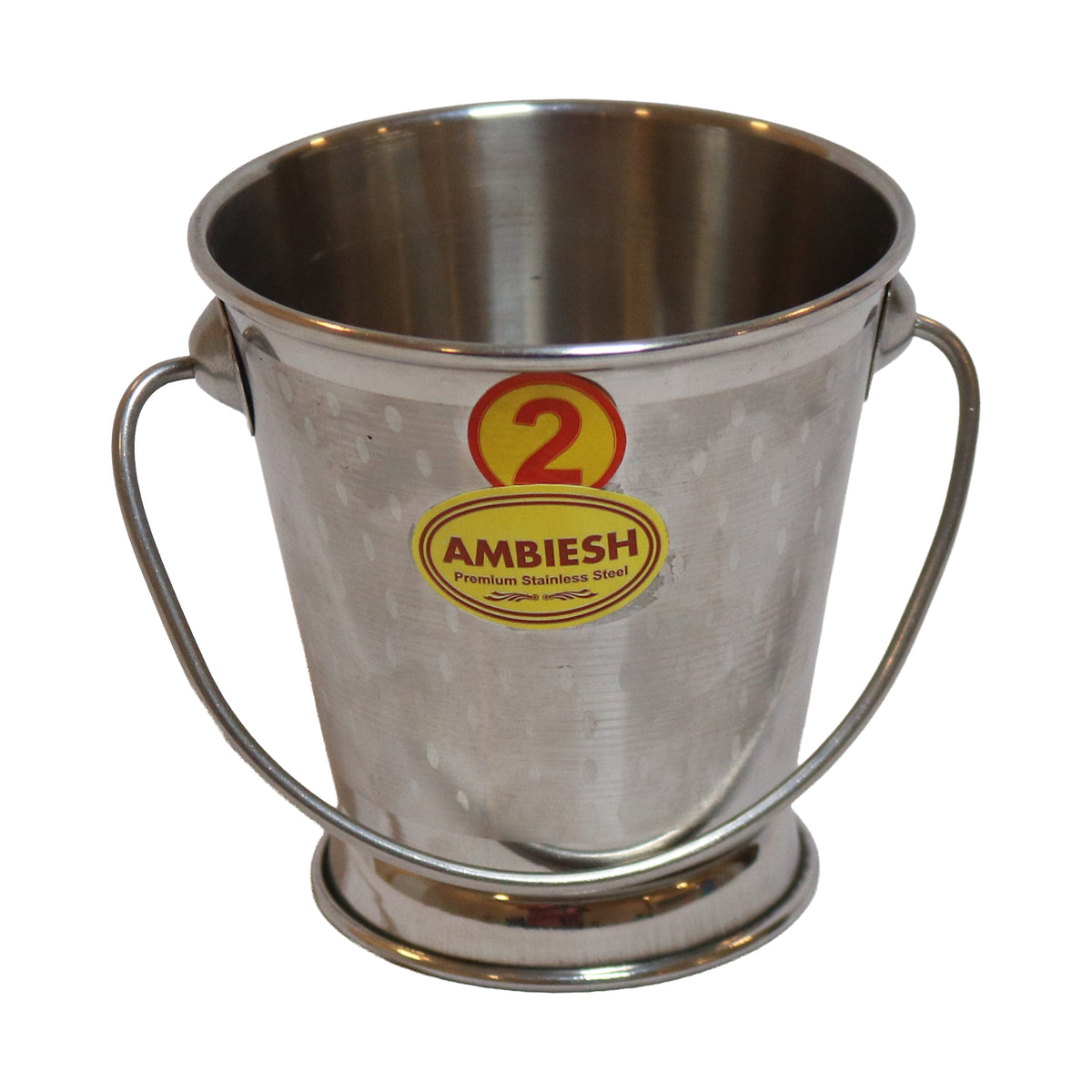 Stainless Steel Baby Bucket with Dual Side Handles, image 1
