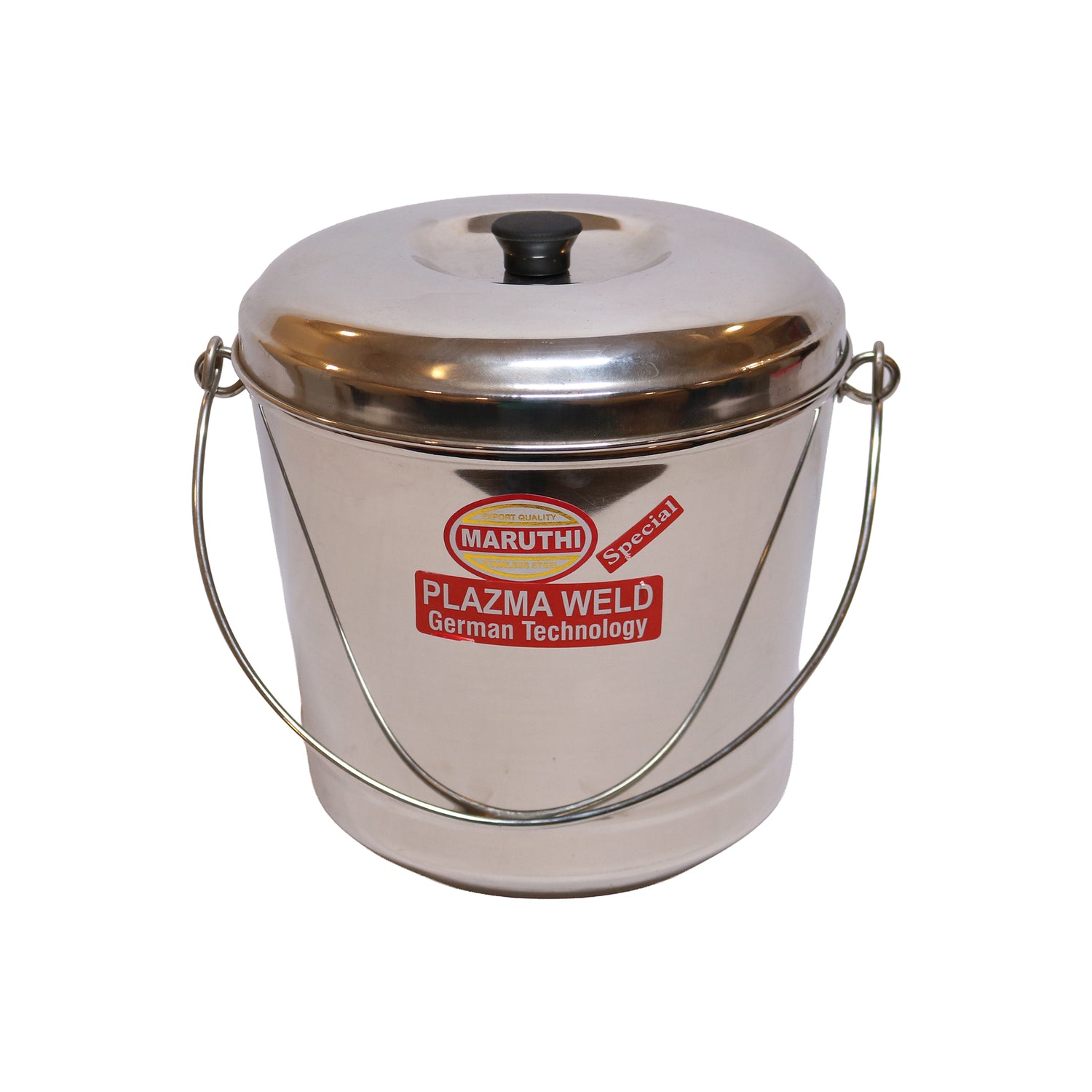 Stainless Steel Bucket with Domed Lid, image 1