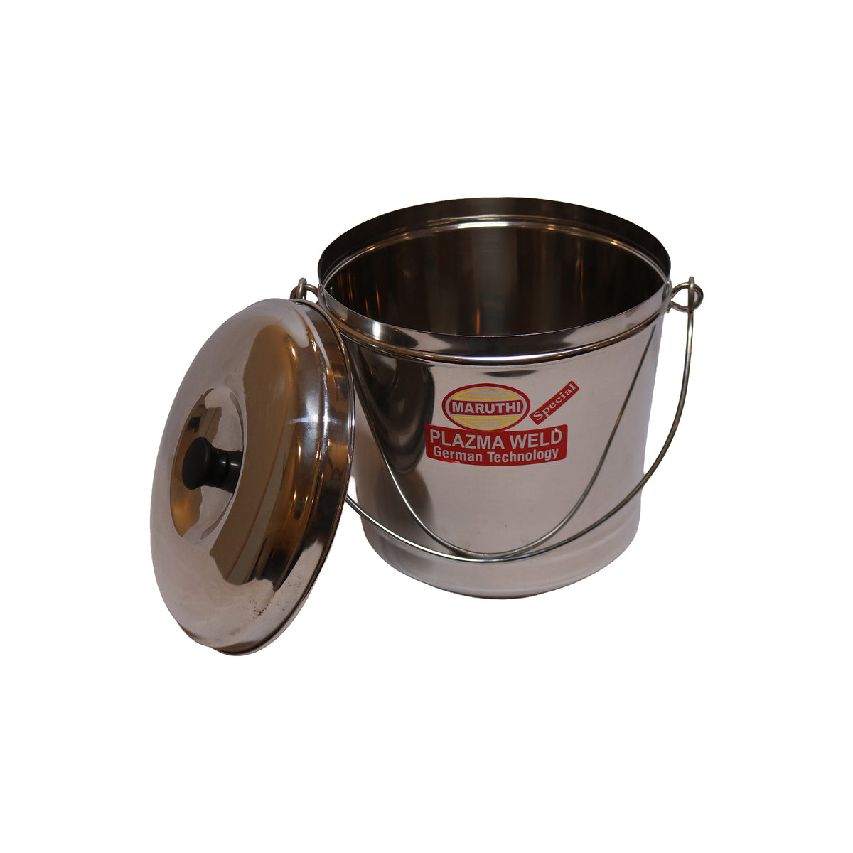 Stainless Steel Bucket with Domed Lid, image 2