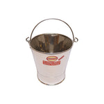 Stainless Steel Bucket with Wire Handle, image 1
